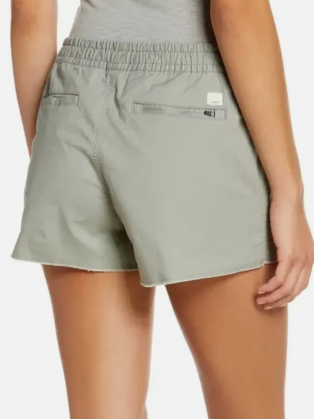 Vuori Women's Vintage Ripstop Drawstring Utility Shorts in Eucalyptus XL - Picture 5 of 16